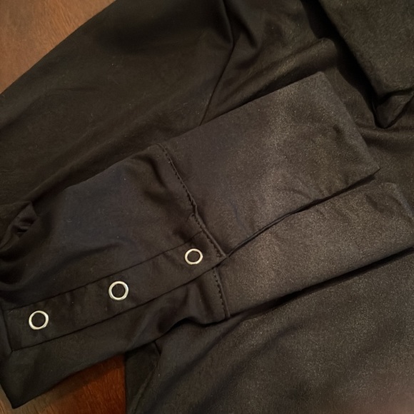 Sexy Black bodysuit with seven snap buttons in front. Long sleeve. Never worn. - Picture 4 of 5